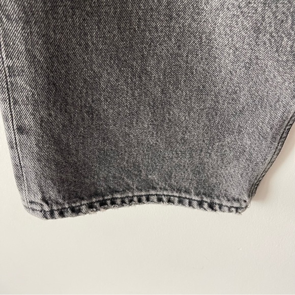 ❌SOLD❌ Agolde 90's Mid Rise Loose Fit High Rise Washed Black Denim Jeans size 34 - Picture 11 of 16